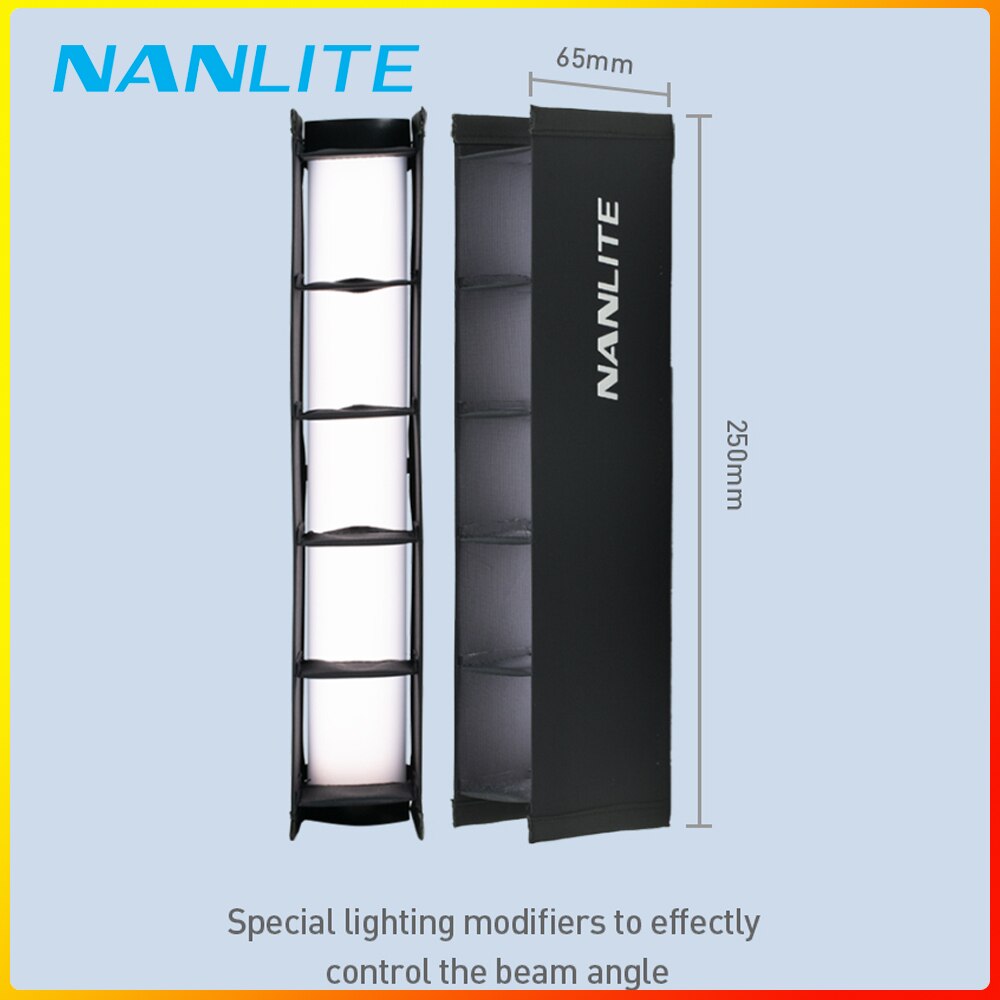 Nanlite PavoTube II 6C akcesoria oświetleniowe wodoodporna torba Eggcrate softbox siatka zdalne sterowanie zasilanie statywu: Eggcrate