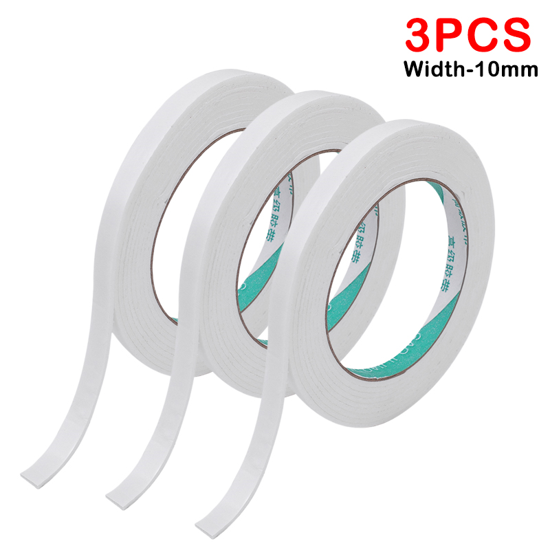 1–3 Rollen stark klebendes PE-Schaumband, 3 Meter, Antikollisionsmontage, klebrige Schwammbänder, wasserdichtes doppelseitiges Klebeband, 2,5 mm W: MULTI