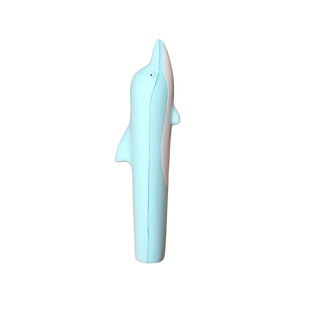 Kawaii Dolphin Pen Cap Squishy Slow Rising Pencil Holder Soft Squeeze Toy Stress Relief Xmas Toy for Children