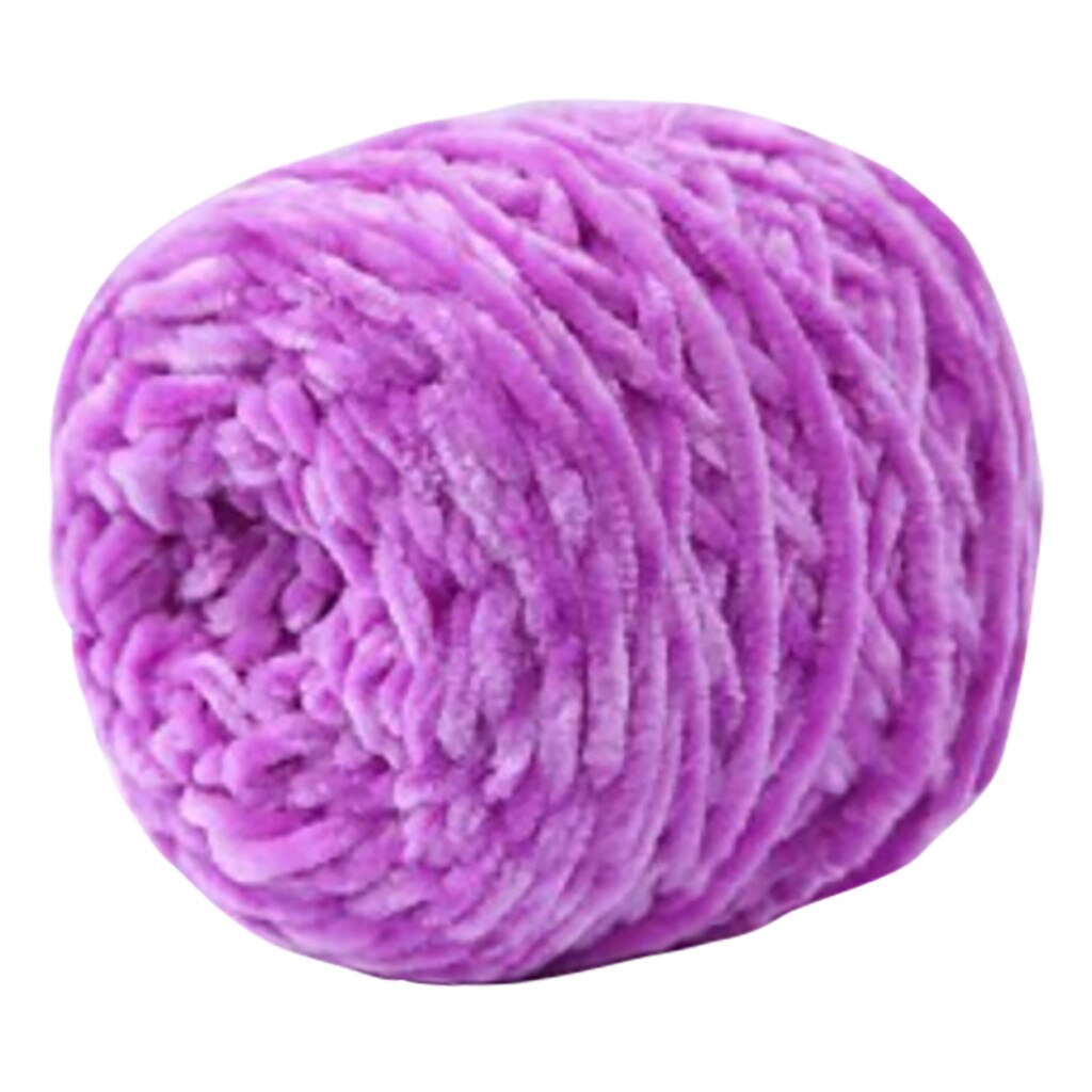 25#  mjukt guld sammet stickning garn diy sjal halsduk virkad trådwollen garn stickning medium tjock ull trådleveranser: H