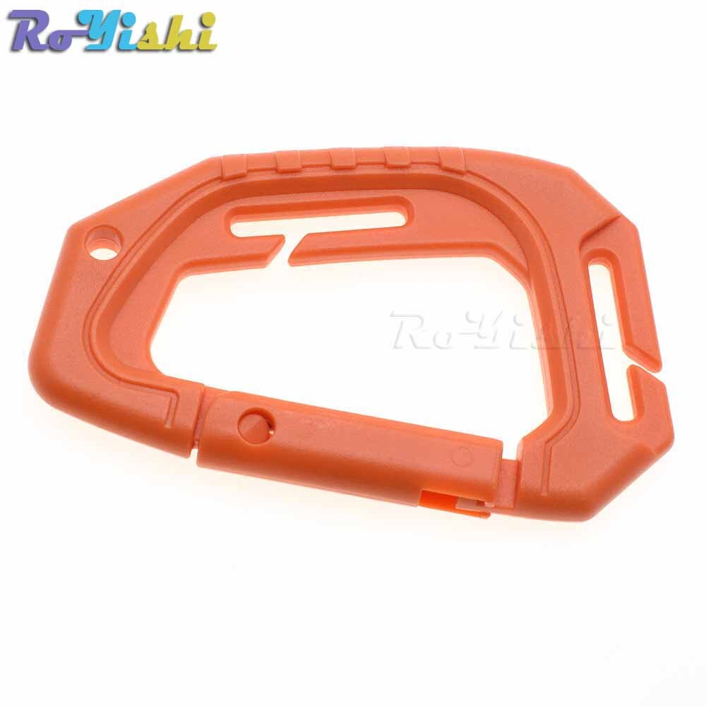 1pcs D Shape 200LB Plastic Snap Clip Carabiner Mountaineering Buckle Outdoor Hanging Keychain Hook Climbing Accessories
