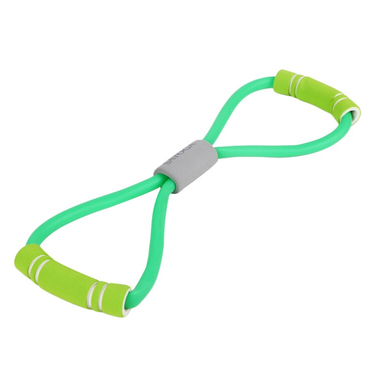 Yoga fitness gym motståndsband bröst expander träning träning yoga rör dra rep träning muskel elastiska sport remmar: Grön
