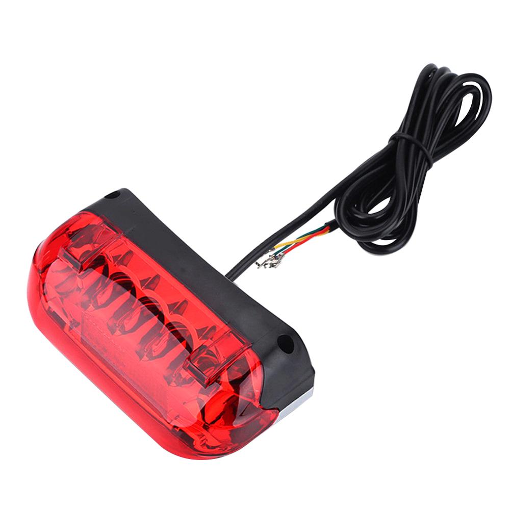 36V/48V LED Taillight Indicator Brake Light for Electric Scooters Bicycle Brake Indicator LED Rear Tail Light Warning Lamp