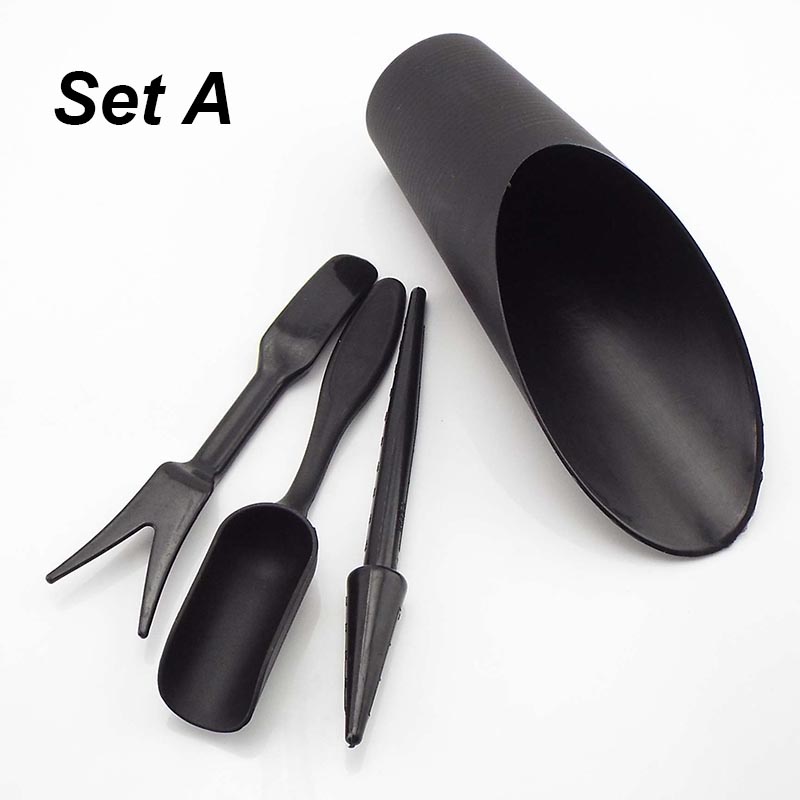 Mini Gardening Hand Tools Set Succulent Plants Watering Bottle Miniature Garden Flower Plants Bucket Shovel Tool DIY Accessories: Set A