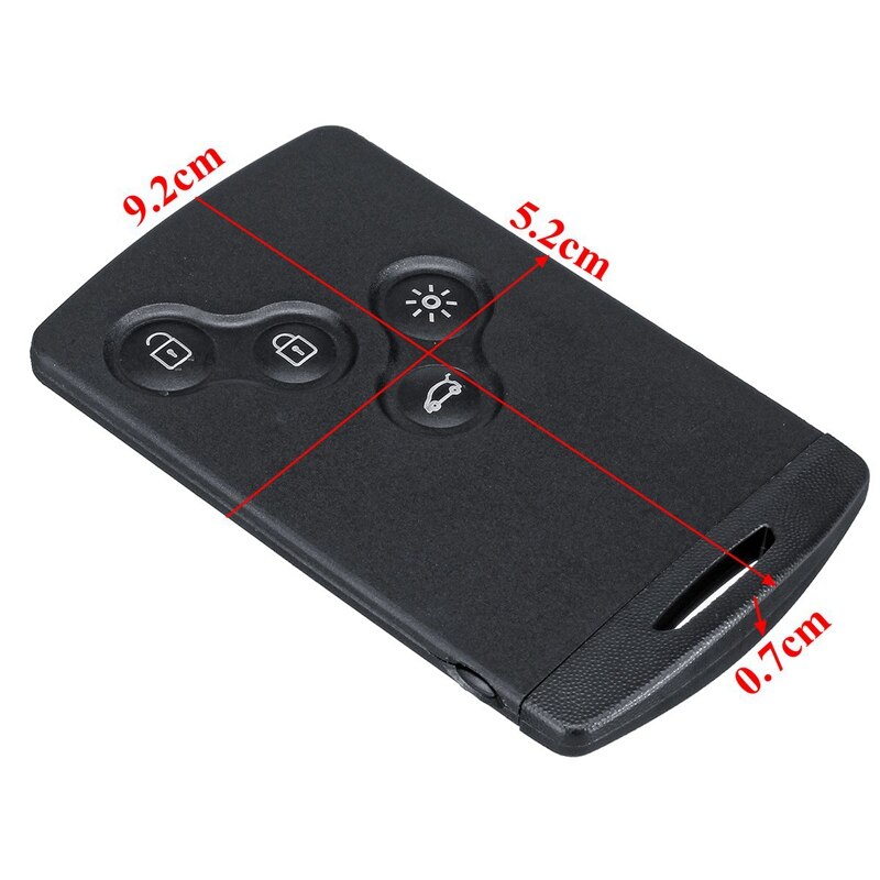 4 painikkeen älykortin auton avain 43hz pcf 7952 sirun etäavain renault megane 3 -: lle