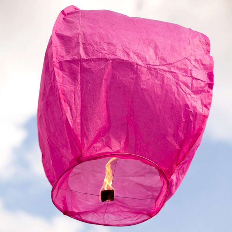 Fliegende laterne rosa fuchsia, 85 cm, baumwolle papier umweltfreundliche feuerfeste, ballooning Celestial
