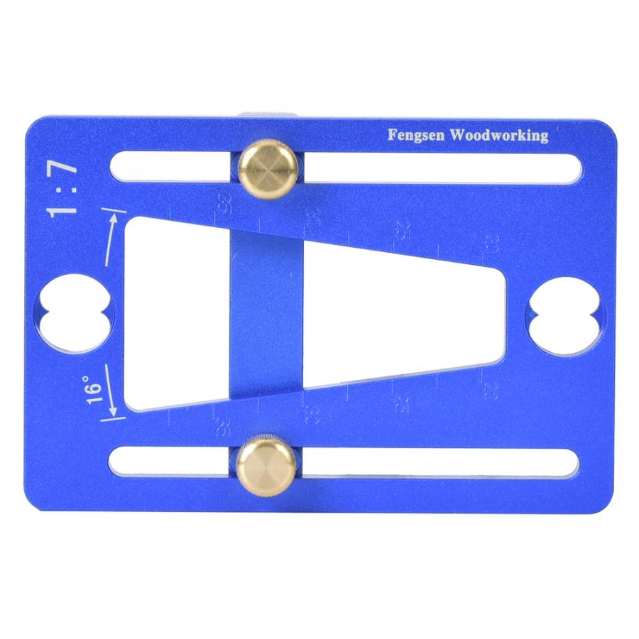 Dovetail Marker Woodworking Dovetail Guide Template Adjustable 1:7 Wood Joint Gauge Aluminum Alloy Carpenter Tools