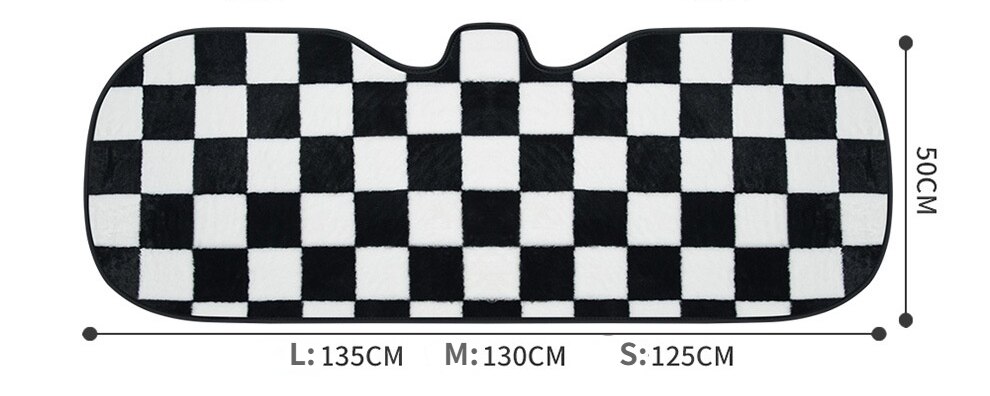 Housse de siège de voiture en peluche, damier, pour femmes et hommes, décoration intérieure de voiture, Protection antidérapante