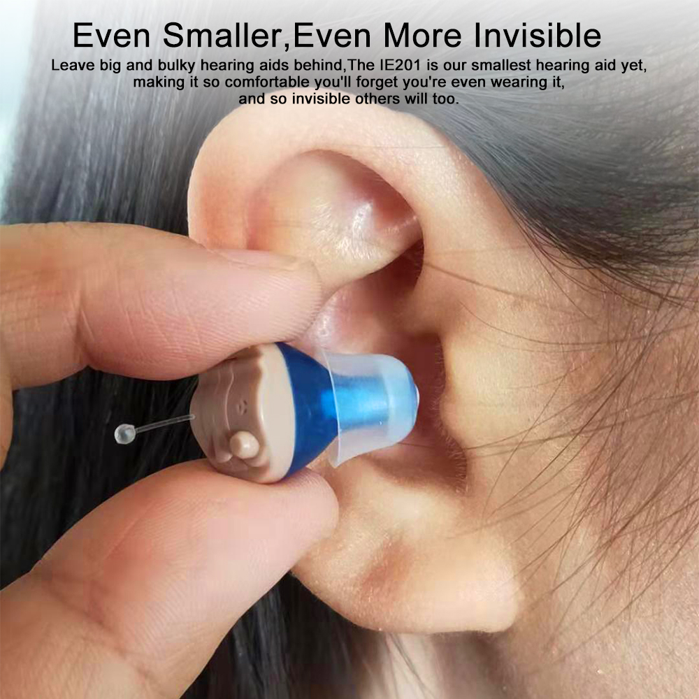 Audífonos digitales recargables para sordera, amplificador de sonido Invisible para personas mayores, micro audífonos con cancelación de ruido