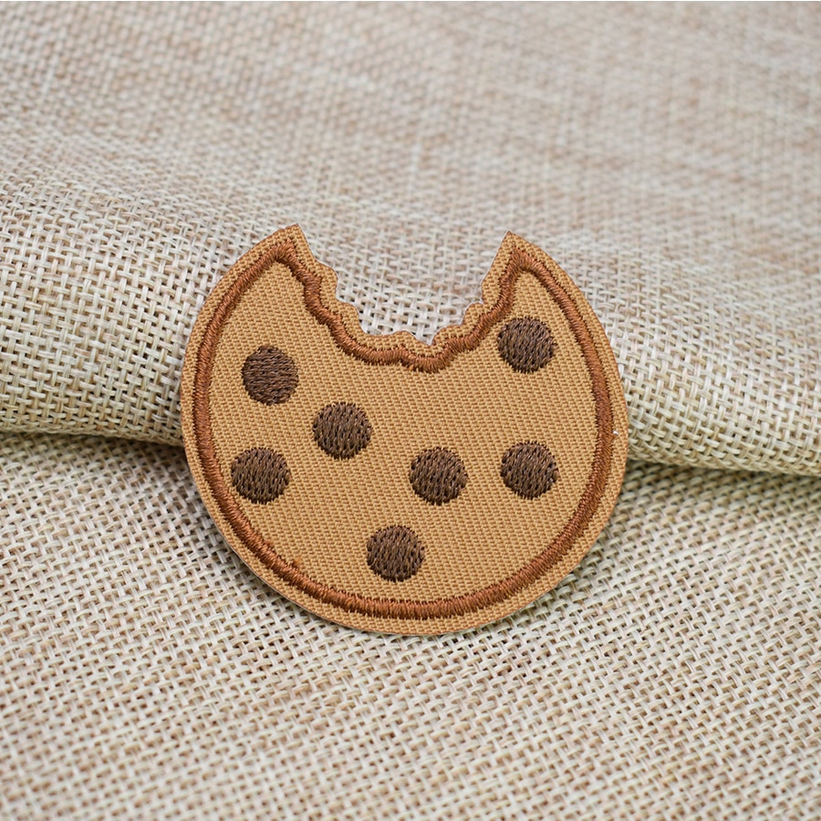 Cookie Voedsel Patches Voor Kleding Ijzer Op Patches Voor Kleding Badges Kleding Iron-On Parches Applique Patches Voor Jeans 10 Pcs