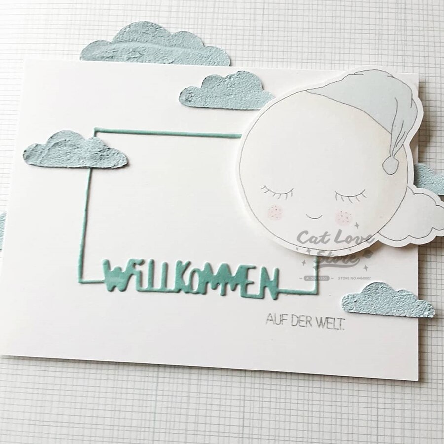 Babyramme metal skærematricer scrapbog stencil udstansning kort fremstilling diy dekorative håndværk prægeforme til