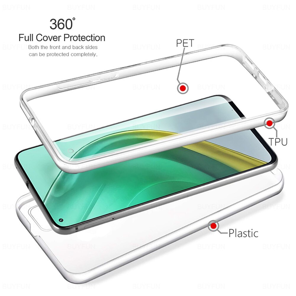 360 custodie protettive per Xiaomi Poco F3 X3 Pro custodia in silicone trasparente trasparente Xiaomi Mi 10S Cover