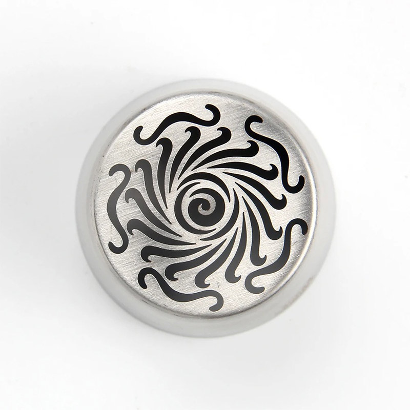 Boquilla para manga pastelera con patrón de flores giratorio Xl, punta para glaseado de malvavisco para hornear SL65, novedad