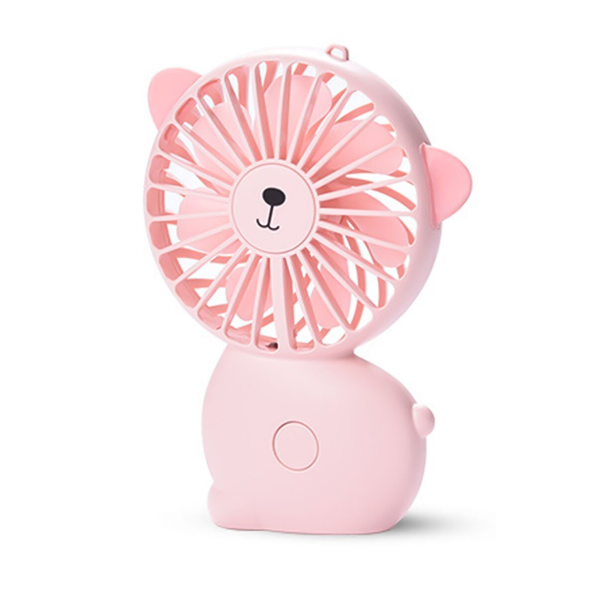 Cute Mini Fan USB Rechargeable Personal Portable Cooling With Night Light Sling Pippi Handheld Charging Personal Cooling Fan