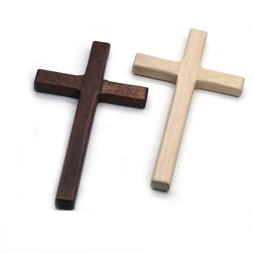 Jesus Holz Kreuz Symbol Religiöse Gebet Hand Halten Kreuz Kreuz Katholischen Reliquien Religion
