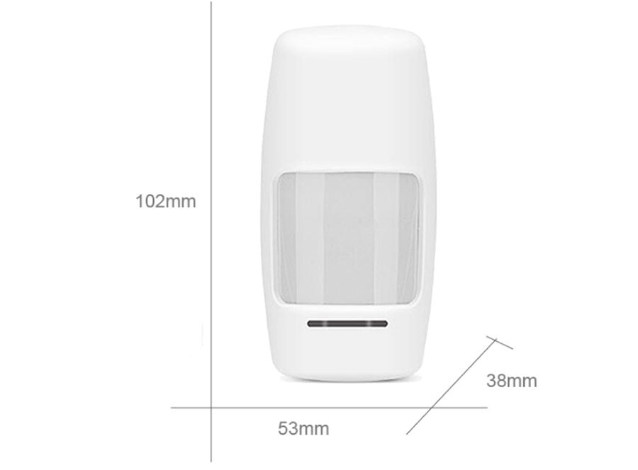 Sgooway trådløs passiv infrarød detektor pir bevægelsessensor til 433 mhz wifi gsm pstn hjemmesikkerhedsalarmsystem