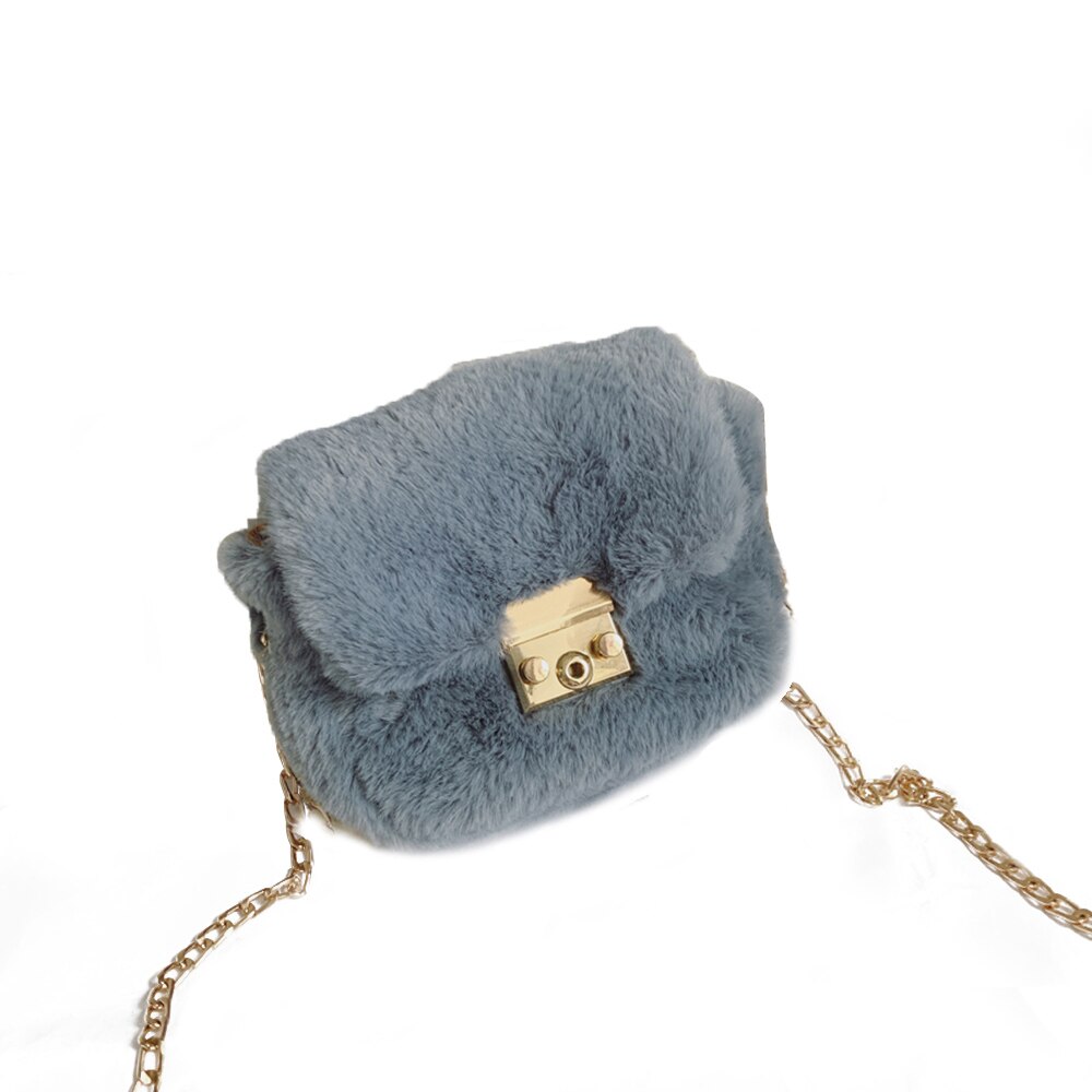 Children's Plush shoulder bag: Blue