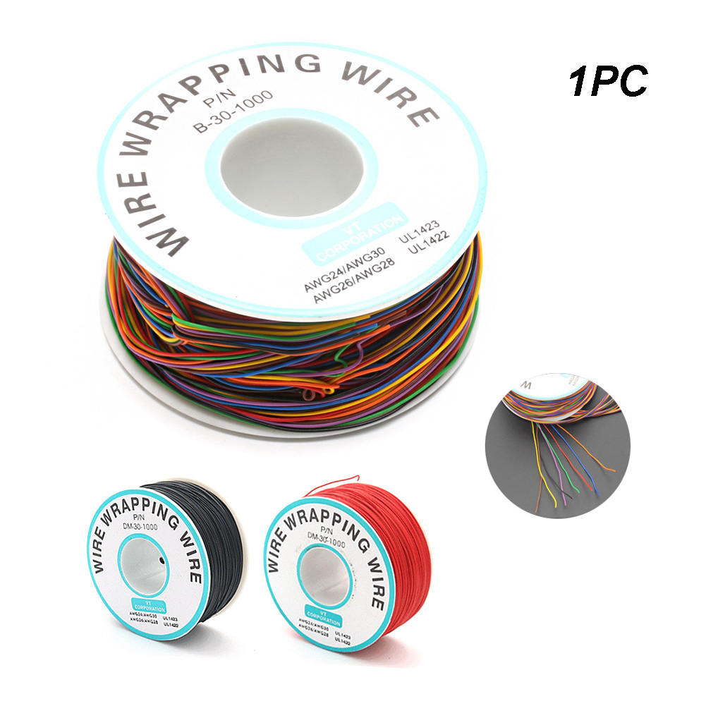 820 Feet 30AWG Air Line Tinned Copper Cable Roll For LCD Screen Single Driver Electronics-Salon Wrapping Wire PVC Insulation