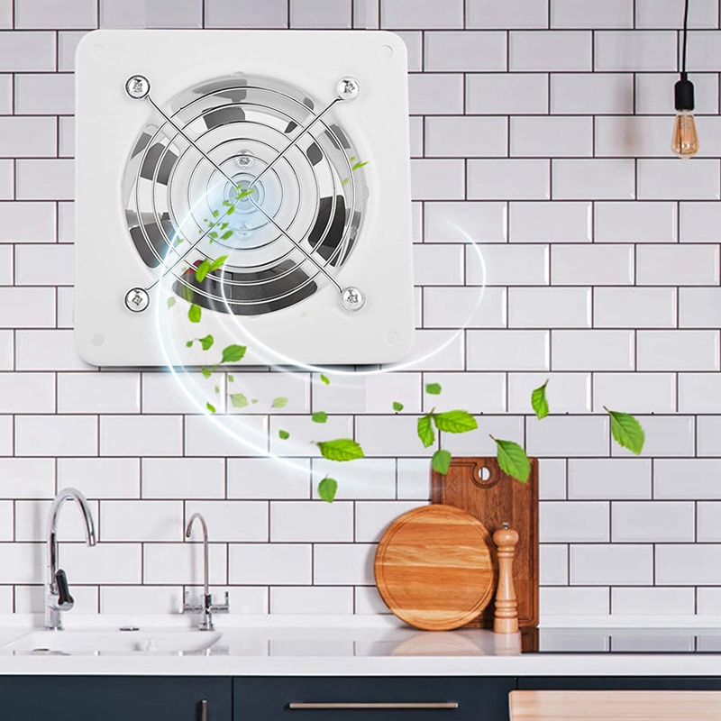 Bathroom Exhaust Fan, 25W 220V Wall Mounted Exhaust Fan Home Bathroom Quiet Ventilation Exhaust Fan Ceiling Mounted Fan