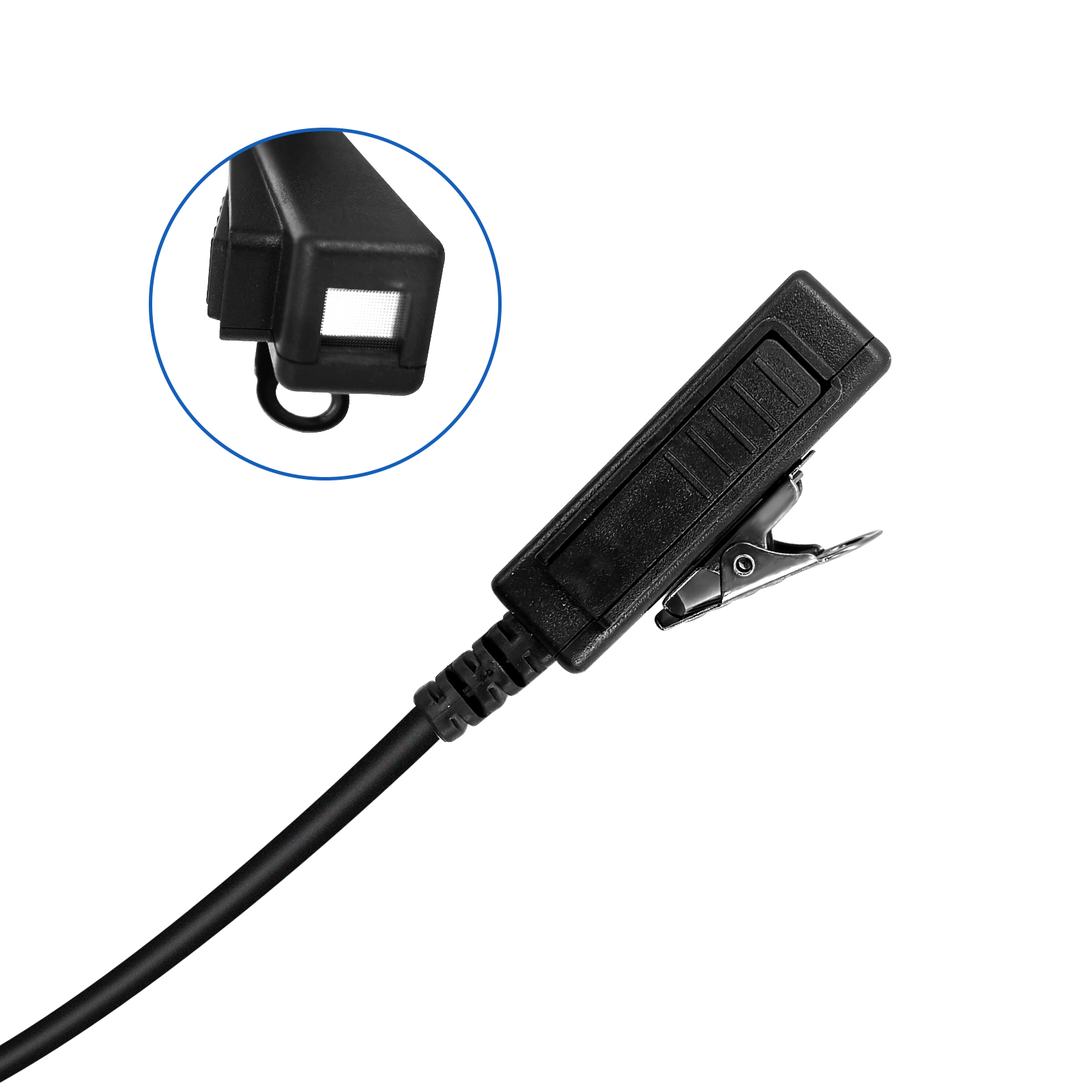 Auricular para walkie-talkie STP8000 STP9000 STP8035, auricular de 2 cables con micrófono PTT, Compatible con Radio SEPURA