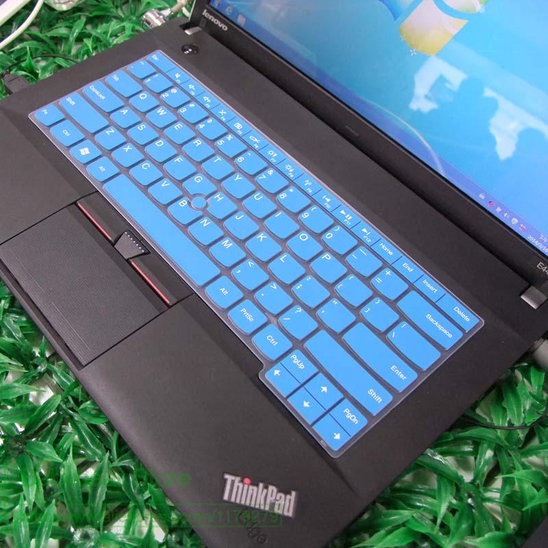 Klawiatura silikonowa pokrywa Protector dla Lenovo Ibm E14 E430 E435 E431 E330 T430 X230 L330 T430U E440 E450 E470 E475 E480 nowy: blue