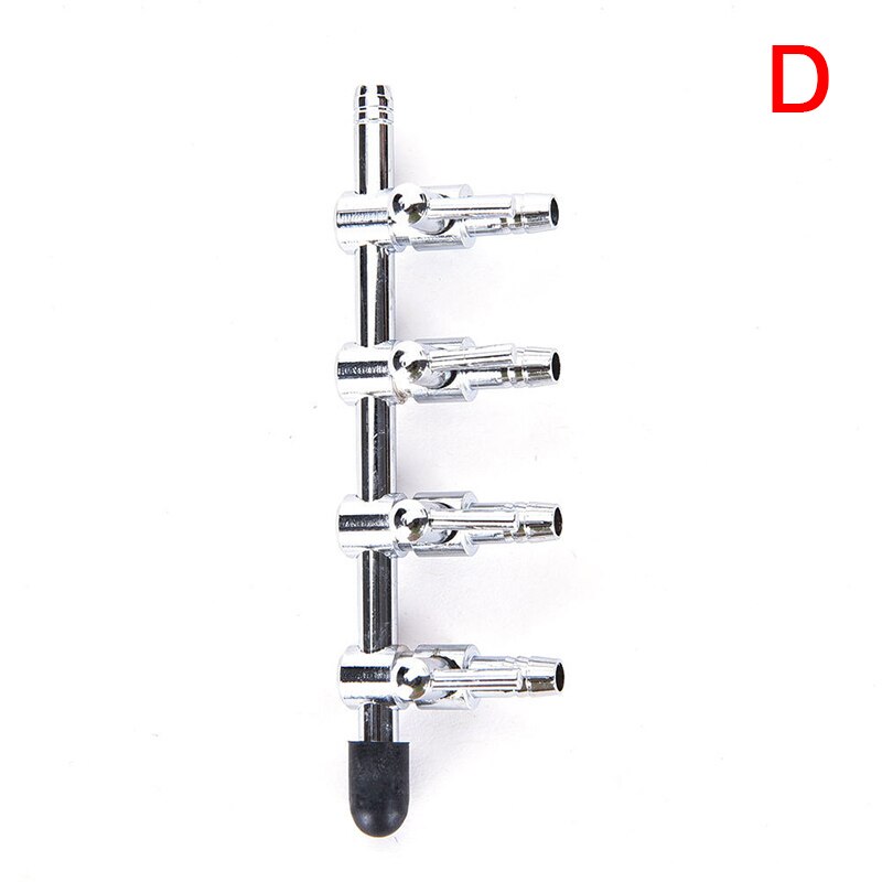 1-5 Way Aquarium Air Splitter Valve Fish Tank Air Pump Flow Splitter Distributor Pump Valve Tap Lever Control Switch Valve: D