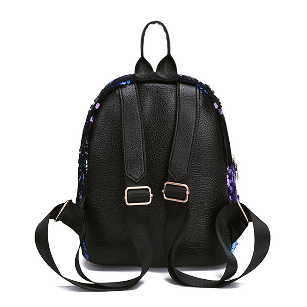 Women Shining Sequins Backpacks Student School Bag for Teenage Girls Large Capacity Travel Rucksack Pack velvet Shoulder Bag