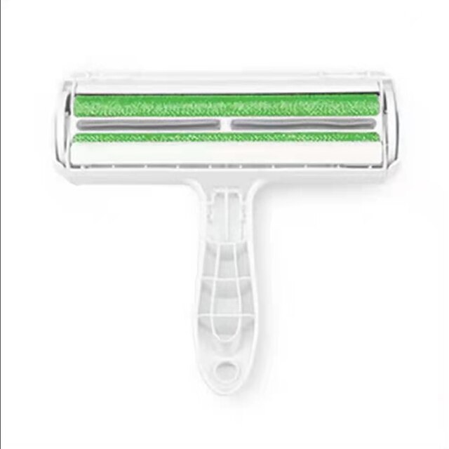 Rouleau Aspirateur Manuel pour Poils d'Animaux, Brosse de Nettoyage, Enlève les Surplus de Chat et Chien, pour la Voiture, les Vêtements, le Canapé, le Tapis, Peigne: Green