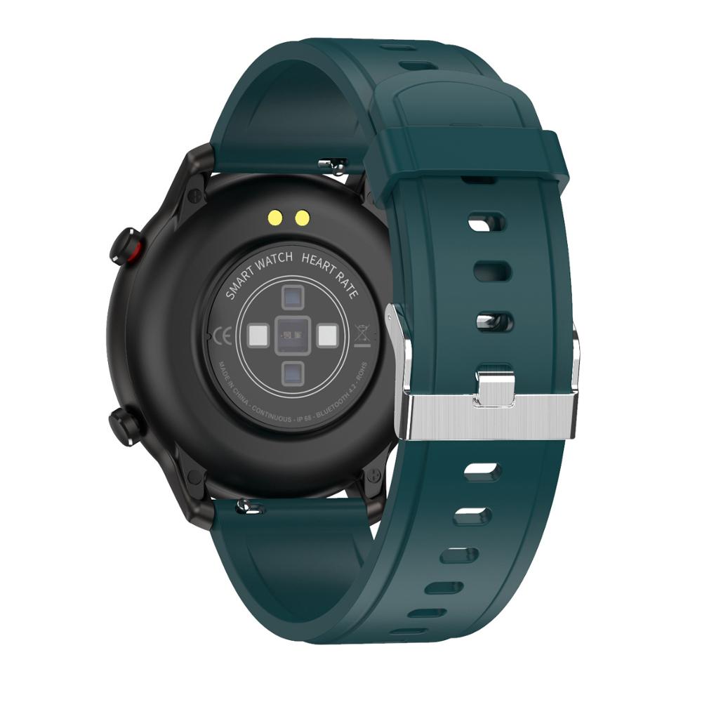 LEMFO DT78 Smart Watch Accessories Leather Silica Gel Strap For DT78 Smart Watch: green silicone