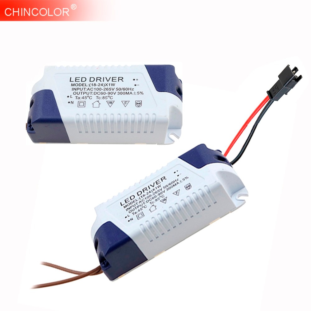 300mA LED Externe Driver Led Driver Voeding (18-24) x1W DC60V ~ 90 V 18 W 20 W 21 W 22 W 23 W 24 W AC110V 220 V voor LED verlichting JQ