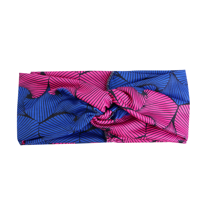 Afrikaanse Gedrukt Twist Hoofdband Vrouwen Sport Elastische Headwrap Haar Sjaal Breed Stretch Haarband Bandana Haaraccessoires