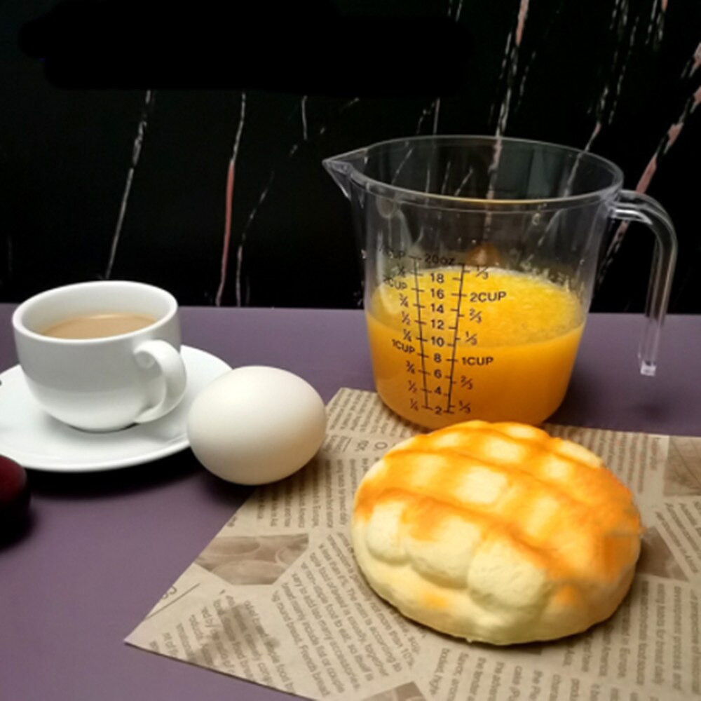 Plastic Measuring Cup with Scale for Baking Milk Tea Special Breakfast Milk Juice Measuring Cup Transparent Cup