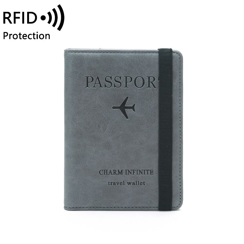 Rfid Vintage Zaken Passport Covers Holder Vrouwen Mannen Pu Lederen Portemonnee Case Multifunctionele Id Bank Card Reizen Accessoires: Color 2