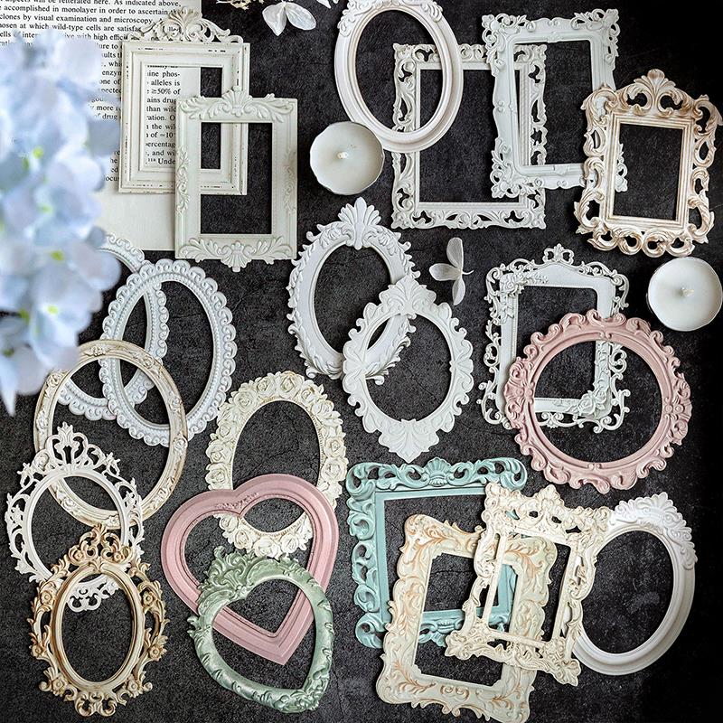 Phoframe pegatinas de álbum de recortes, Marco Vintage, tarjetas de Collage, decoración artesanal, decoración de álbum de fotos, pegatinas artesanales de estética