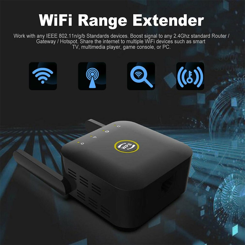 WiFi Range Extender Signal Booster 1200Mbps Amplifier Internet Wireless Repeater Wireless Range Extender Amplifier