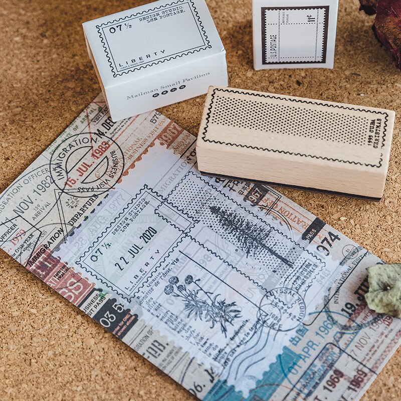 10PCS/LOT post office series stamp DIY wooden rubber stamps for scrapbooking stationery scrapbooking standard stamp