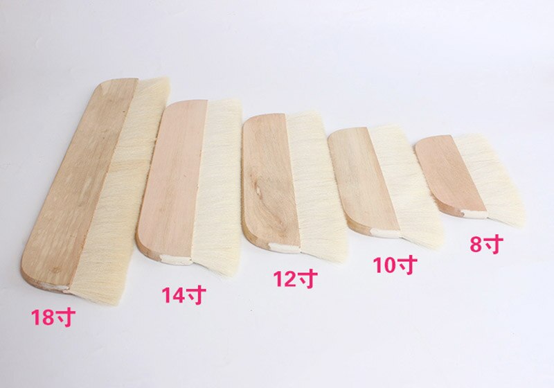 8/10/12/14/18 inch large brush wall paint brush bristles row brush art brush wooden cleaning brush acrylic paint art supplies