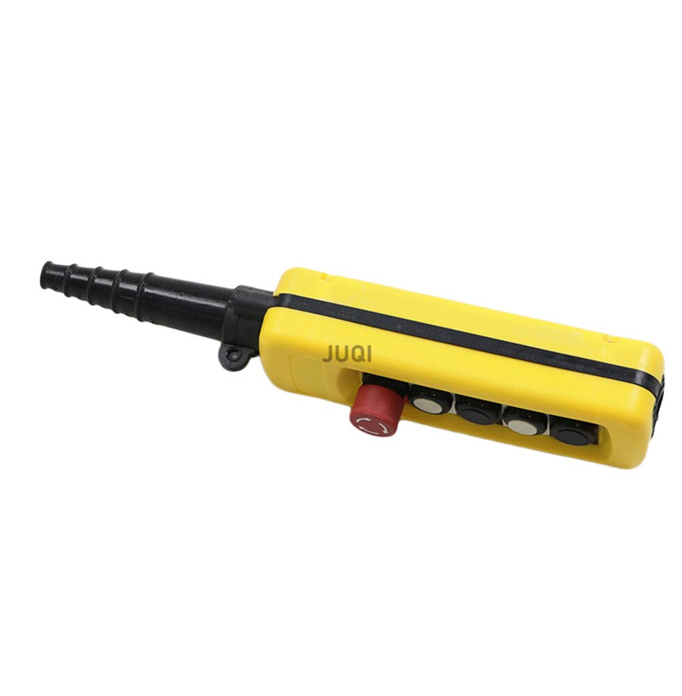 Xac -a4713 regensicherer kran-tastenschalter für elektrische hebezeuge, hebezeugsteuerung für auf- und abwärtsbewegung, links und rechts, not-aus, gelb
