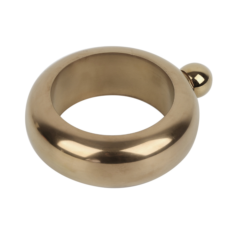 Portable Mini Hip Flask Bangle Bracelet Hip Flask With Funnel Stainless Steel Alcohol Whiskey Metal Hip Flask Pocket Flagon: 02