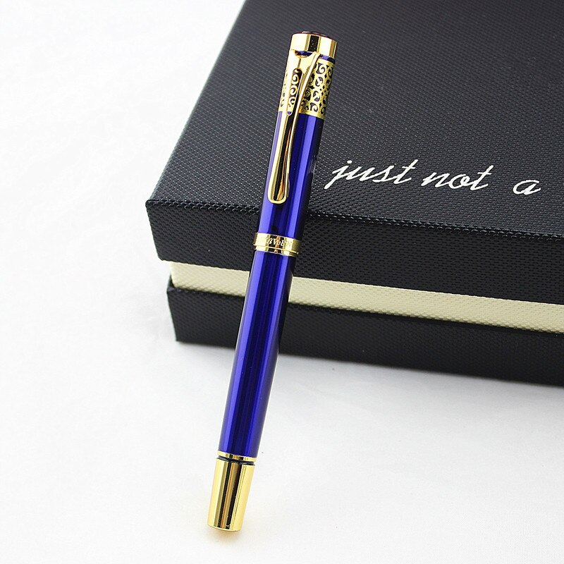 Full Metal Fountain Pen 0.5mm nib Business luxurious color Golden Clip Office School Supplies ink pens for writing Stationery