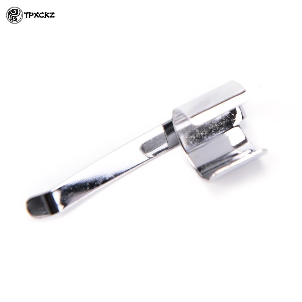 10pcs/lot Silver Stainless Steel Clamp Flashlight Clip Flashlight Mount Holder Pen Clip
