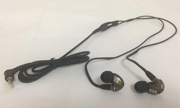 Fone de ouvido removível se535, envio em 24 horas, hi-fi estéreo se 535, fones de ouvido com cabo separado com caixa vs se215