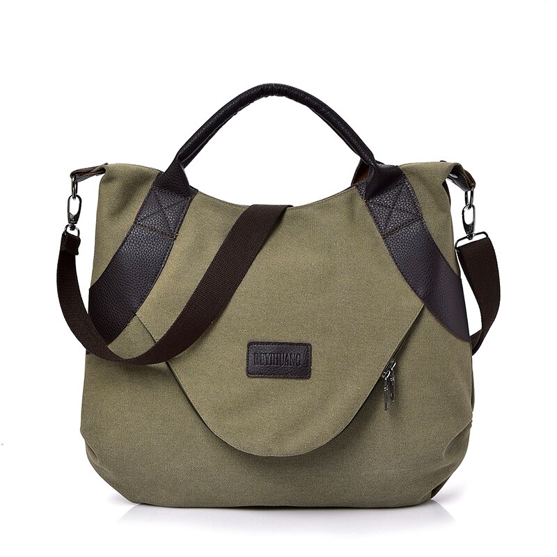 Dames canvas handtas met rits schoudertas dames casual tote bags grote boodschappentas messenger bags voor op reis