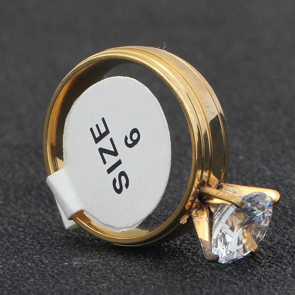 NIBA Jewelry womens jewelry accessories lot womens rings Gold Color Stainless Steel