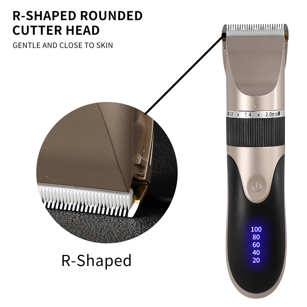 Hair Trimmer Digital Usb Rechargeable Hair Clipper for Men Hair Cutter Barber Machine Haircut Ceramic Blade Razor