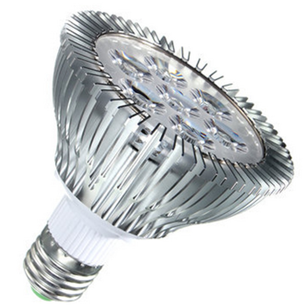 Luz de acuario LED Par30 de espectro completo, 21W, Arrecife de Coral usado, luz de acuario LED E27, luces de cultivo de plantas para tanques de arrecife de agua salada