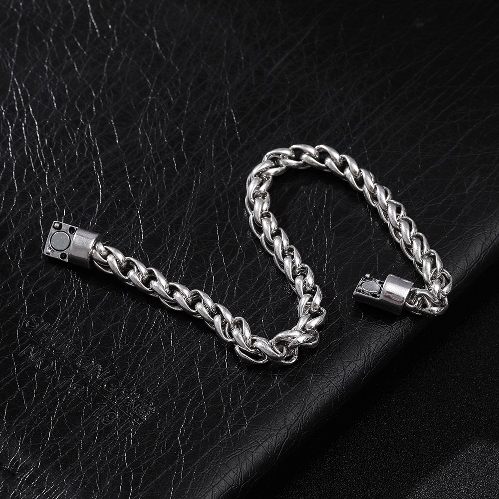 Nieuw Product, Zilver Kleur Buddha Armbanden Link Byzantijnse Chain Armband Voor Heren Polsband Sieraden Goede