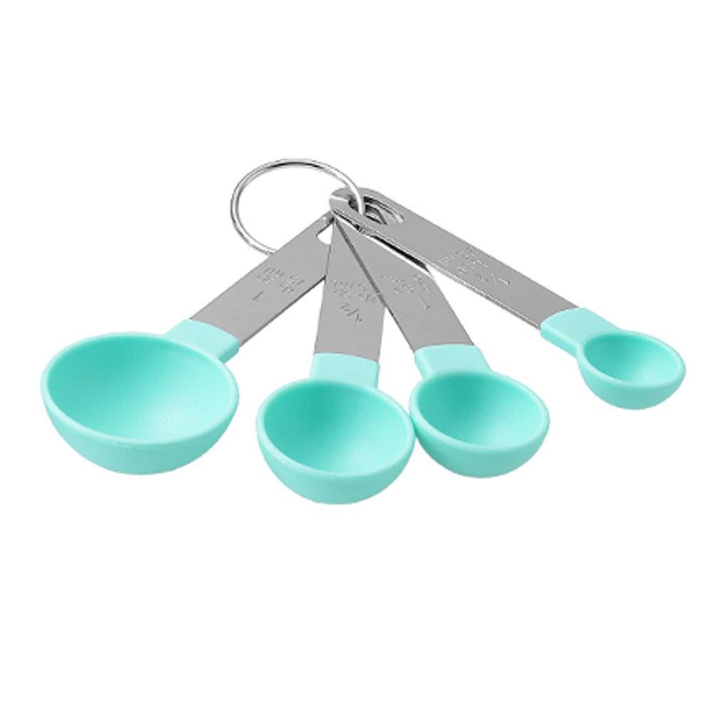 5/10pcs Measuring Tools Kitchen Measuring Spoons Teaspoon Sugar Scoop Cake Baking Flour Measuring Cups Kitchen Measuring Spoons: Green spoon