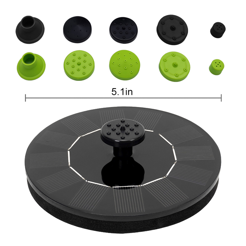 Solar Power Floating Fountain Garden Waterfall Fountain garden decoration outdoor Solar Panel Powered Fountain Floating Water: 04 13cm