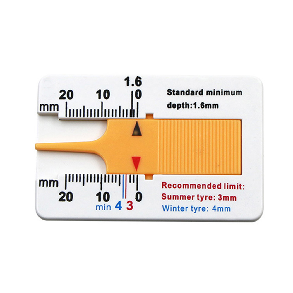 0-20mm Car Tyre Tread Depth Vernier Caliper Tire Thickness Measuring Meter Tool Auto Tyre Tread Depth Gauge Tool: Yellow